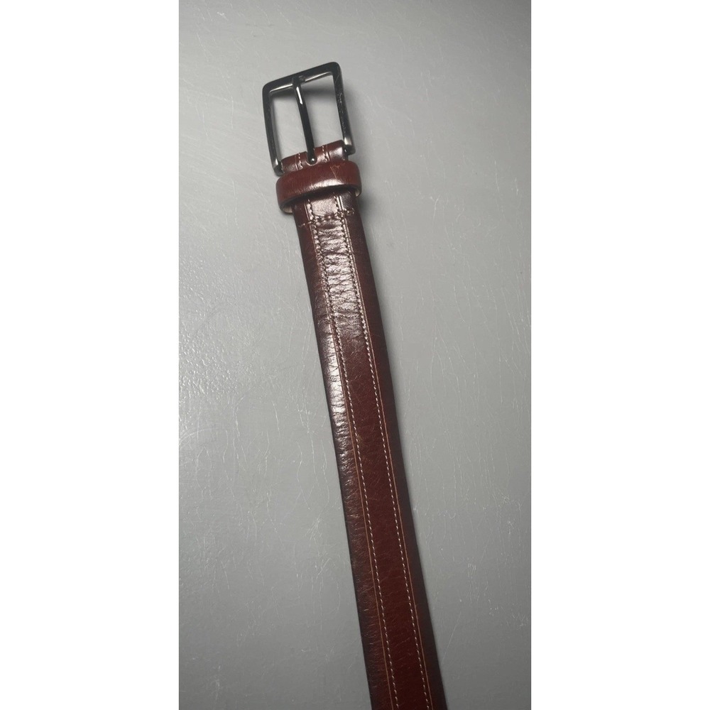 Men's TRAFALGAR Brown Leather Belt Size 36